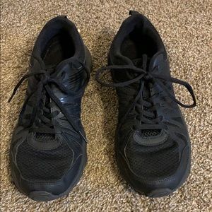 Black athletic shoes